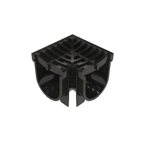 EasyDRAIN 100 Corner with Basic Grate