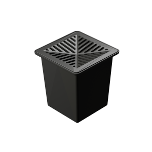 Rainwater Pit with Black Polymer Grate